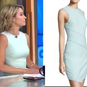 Elegant Cinq A Sept sweet mint Josie dress Sz 0 pastel teal garden party